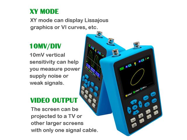 BDD DSO2512G OSC DUAL CH 120MHZ - Oscilloscopes -