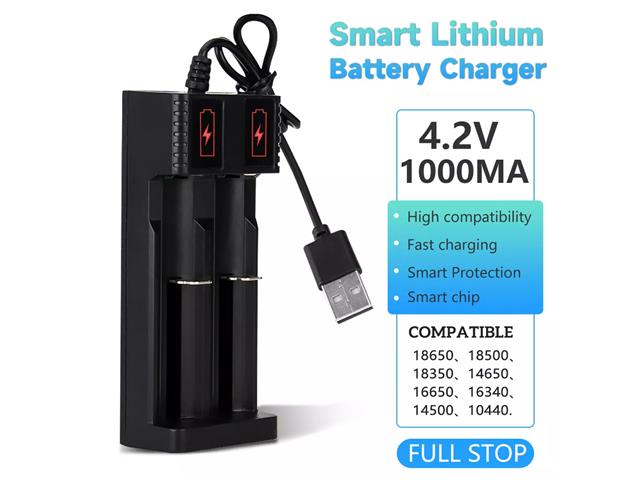 BDD LITH CHARGER - 2X LC18650 USB - Battery Accessories - 