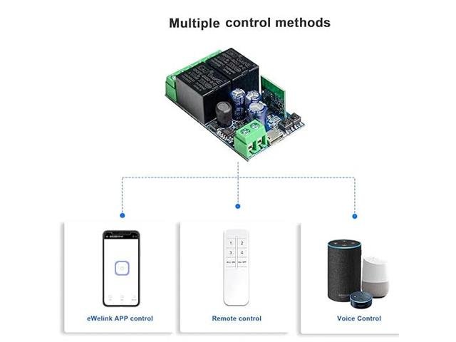 BDD SONOFF 2 CH WIFI W/L RELAY - Power, Battery & Solar - 