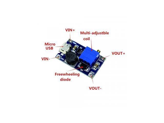BMT DC/DC BOOST MOD+USB 2 - 24V 2A - Power, Battery & Solar - 