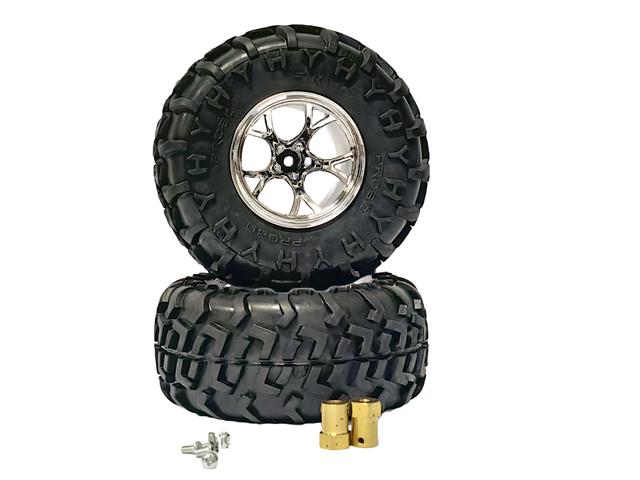 BMT WHEELS X2 ALL TERRAIN CHROME - Robot Wheels -