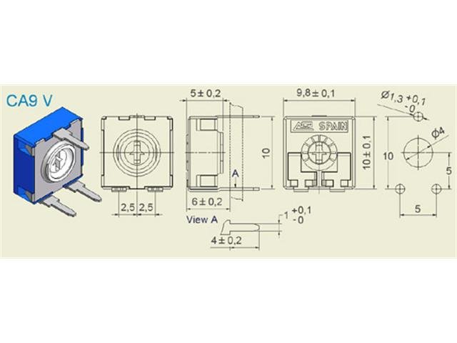 CA9V2M2 - Potentiometers, Trimmers & Rheostats - 