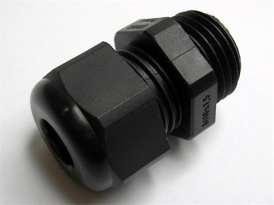 CGP-M16X1,5-05-BK - Cable Glands, Strain Relief & Grommets -