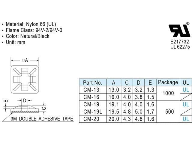 CM - 13 - Cable Fasteners & Fixings - 