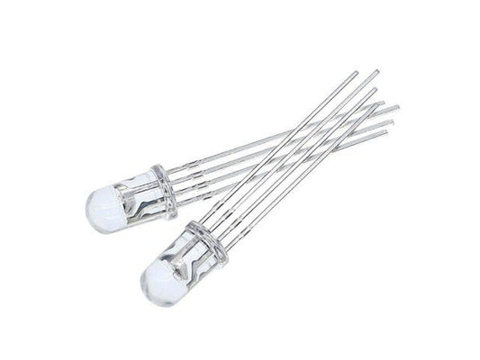 CMU RGB LED 4P 5MM C/ANODE 10/PK - LED Lamps - 