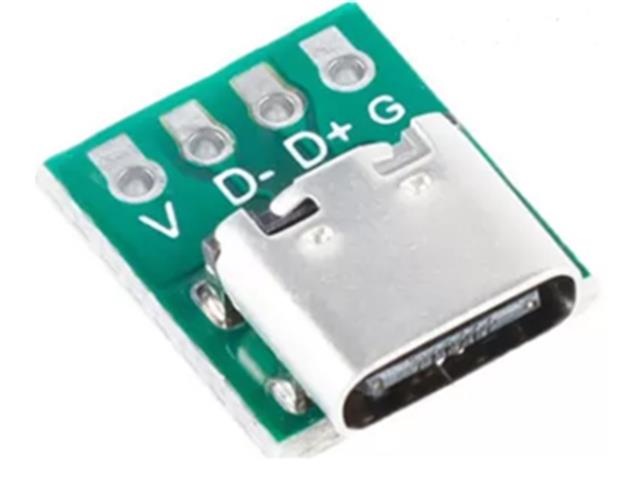 CMU USB TYPE - C BREAKOUT BRD 4P - Breakout boards / Shields / Modules - HKD USB TYPE - C BREAKOUT BRD 4P