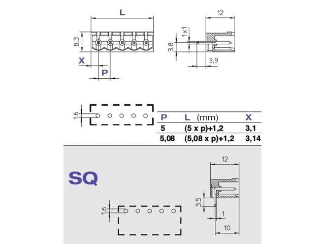 CPM5 - 23SQ - PCB Connectors - 