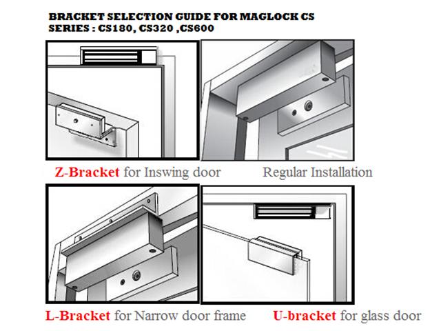 MAG LOCK CS320 U-BRACKET