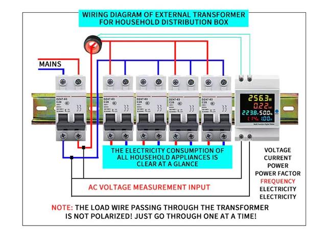 DGM ENERGY METER AC 220 - 450V 10A - Panel Meters - 