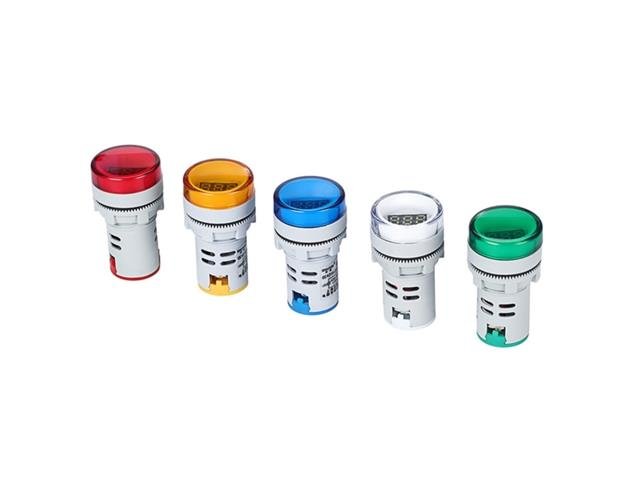 DPM 22MM RD AC DIG PANEL MET RED - Panel Meters -