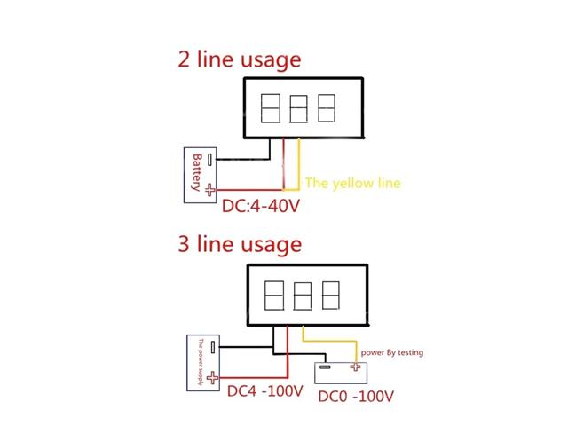DPM MINI DIG VOLTMTR 0-100V RD3W