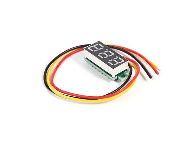 DPM MINI DIG VOLTMTR 0-100V RD3W - Panel Meters -