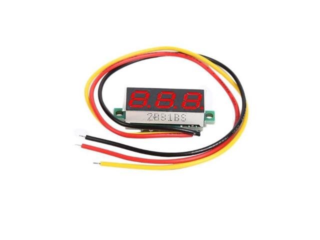 DPM MINI DIG VOLTMTR 0-100V RD3W - Panel Meters -