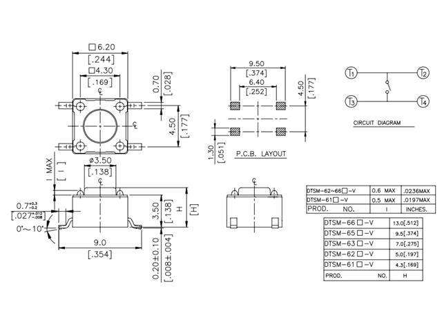 DTSM65R - Switches -