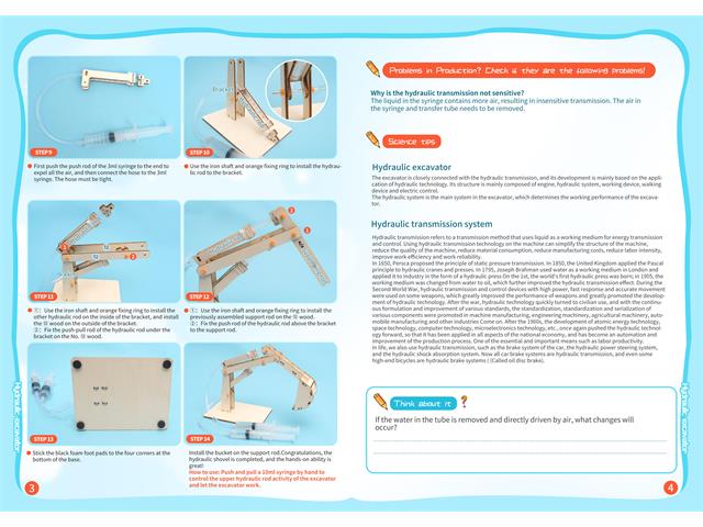 EDU - TOY HYDRAULIC EXCAVATOR - Educational Kits - 
