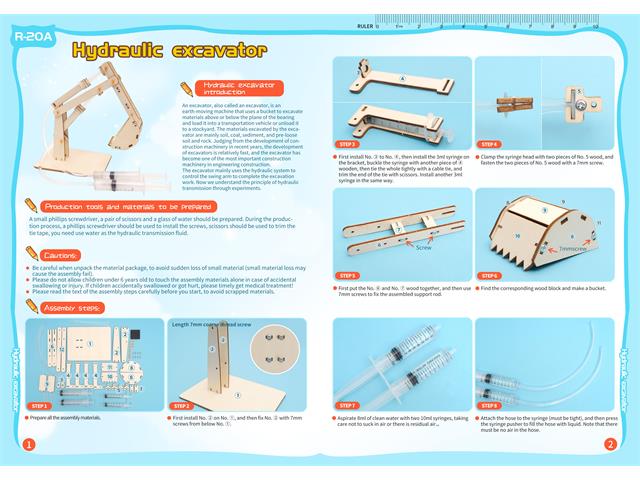 EDU - TOY HYDRAULIC EXCAVATOR - Educational Kits - 