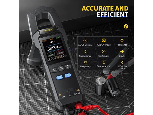 FNIRSI DMC - 100 RMS AC/DC CLAMP - Clamp Multimeters & Accessories - 