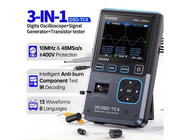 FNIRSI DSOTC4 ONE CH 10MHZ 3IN1 - Oscilloscopes - 
