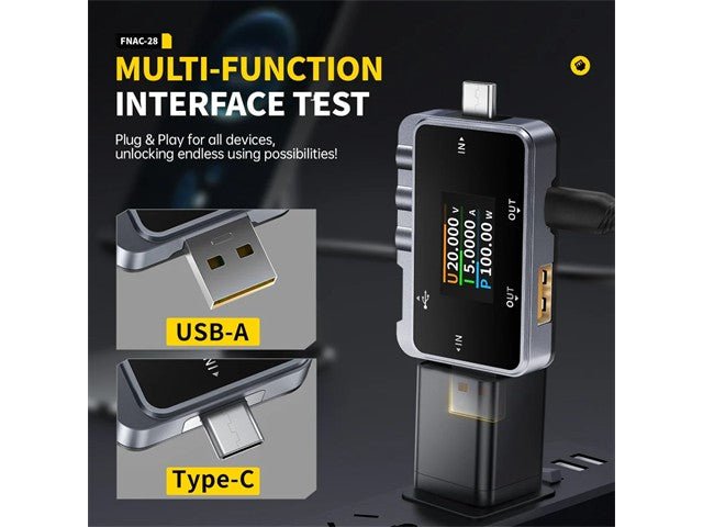 FNIRSI FNAC - 28 USB DIG VOLT/AMP - Multimeters & Voltmeters - 