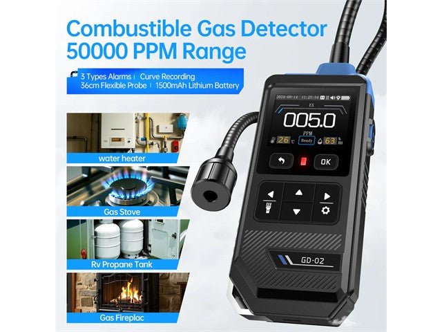 FNIRSI GD - 02 COMB GAS DETECTOR - Environmental Test Equipment - 