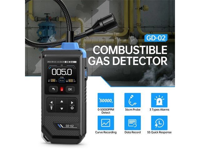 FNIRSI GD - 02 COMB GAS DETECTOR - Environmental Test Equipment - 