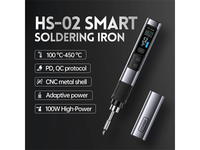 FNIRSI HS - 02AF SOLDER IRON SET - Solder Irons & Tips - 