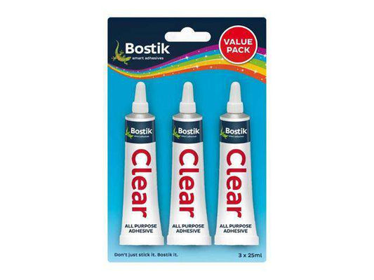 GLUE CLEAR 25MLX3 - Adhesives, Sealants & Tapes -