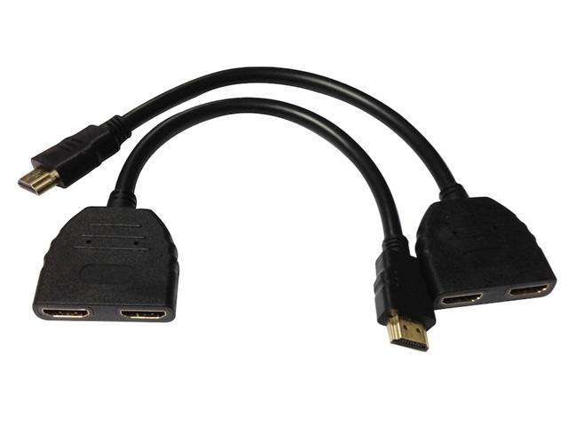 HDMI SPLITTER LEAD M/DUAL FEMALE - TV, Video & DSTV Accessories -