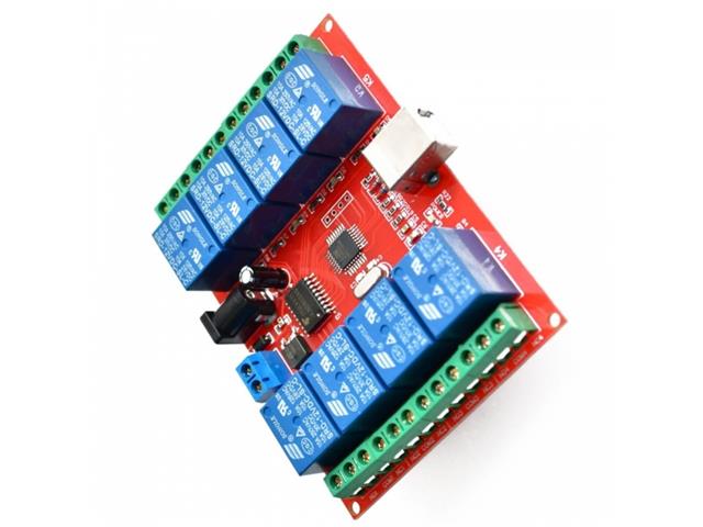 HKD 8CH 12V RELAY USB CONTROL BD - Relay Boards -