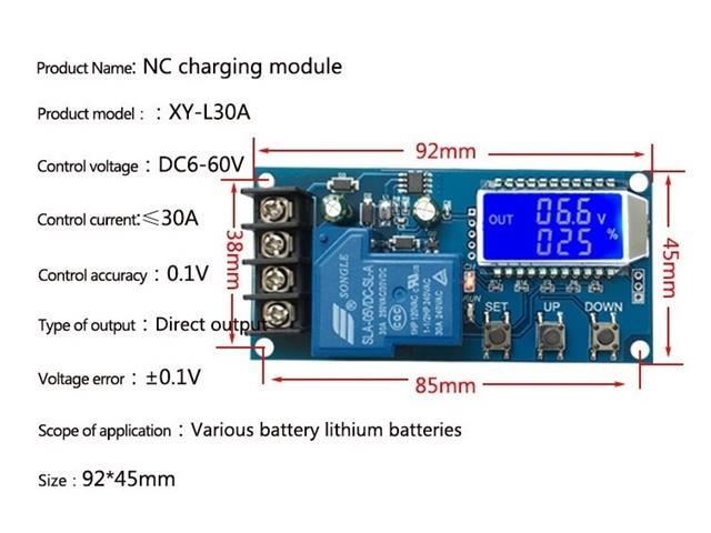 HKD BATTRY CHARGE CONT 30A 6-60V - Power, Battery & Solar -