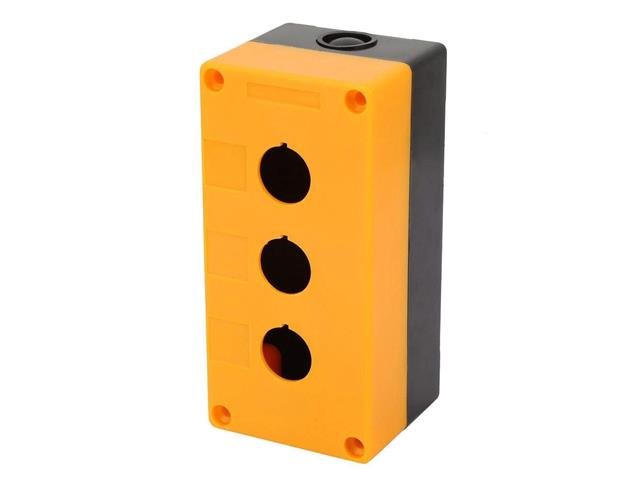 HKD BX3 - 22 IP65 PB ENCLOSURE YEL - Plastic Enclosures - 