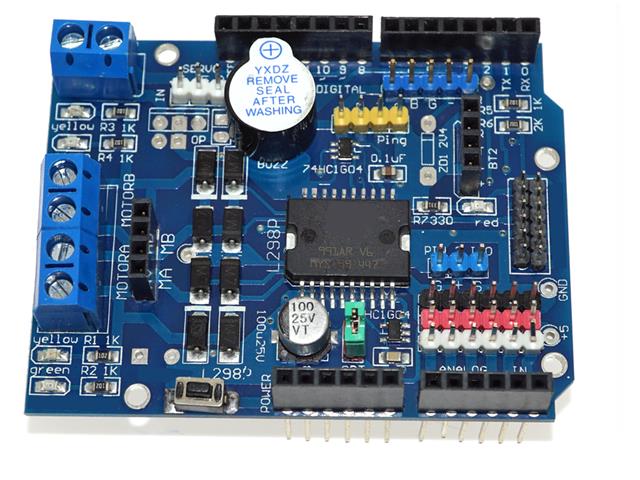 HKD DUAL DC MOTOR SHIELD L298 - Breakout boards / Shields / Modules -