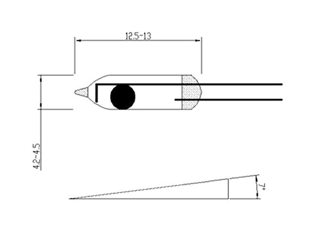 HKD MERCURY SWITCH 5MM 10/PK - Sensors - 