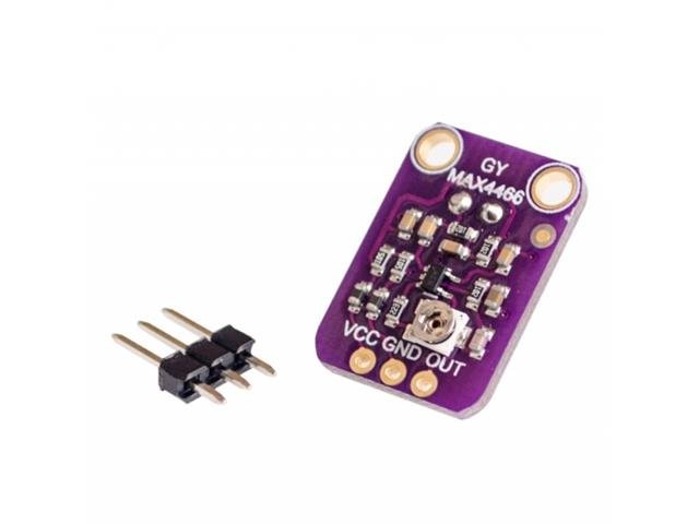 HKD MICROPHONE ADJ AMP MAX4466 - Breakout boards / Shields / Modules -