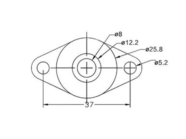 HKD PILLOW BLOCK BEARING KFL08 - 3D Printer Accessories - 