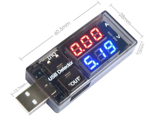 HKD USB DC POWR DETECT/TEST 3-9V - Multimeters & Voltmeters -