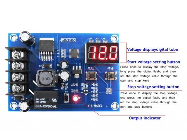 HKD XH-M603 DIG BAT CONT 12V-24V - Power, Battery & Solar -
