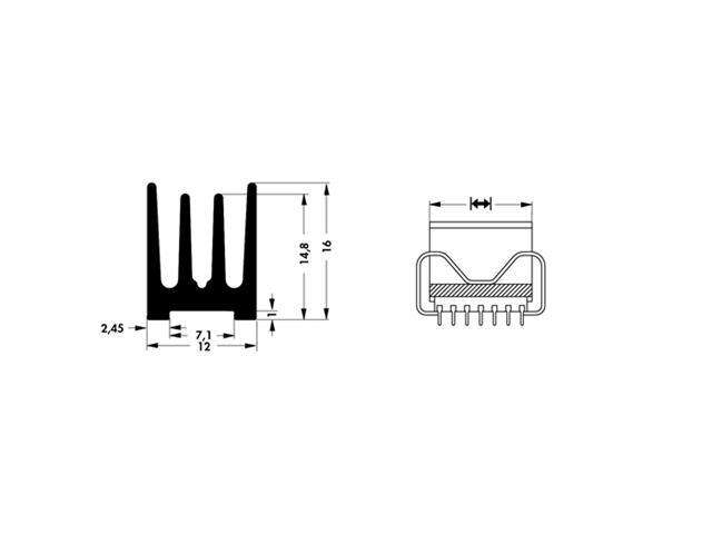 ICK14H - Heatsinks -