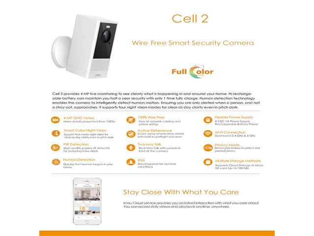 IMOU IPC-B46LP-W 2.8MM - CCTV Products & Accessories - 6971927230297