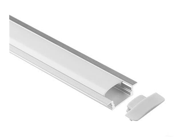 LED ALUM PROF 1204 END CAPS SET - LED Accessories - 