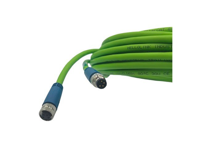 M8 - M04 - T/F04 - T - 10.0 - PUR - ETHERCAT - Actuator/Sensor Cable - 
