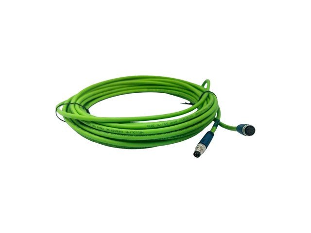 M8 - M04 - T/F04 - T - 10.0 - PUR - ETHERCAT - Actuator/Sensor Cable - 