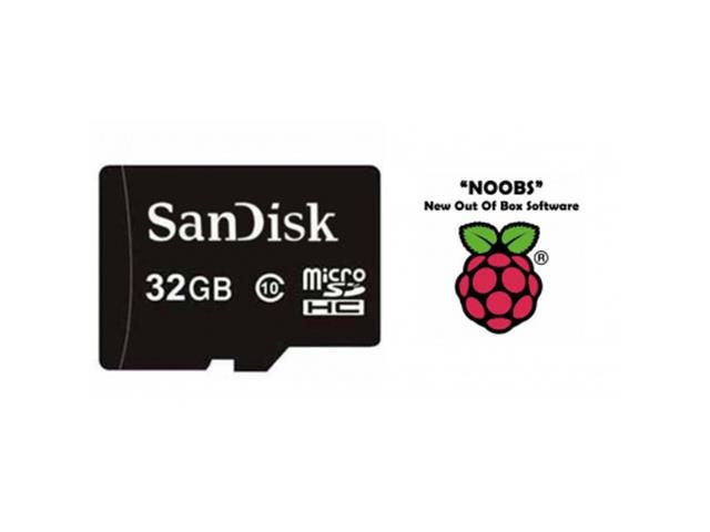 MICRO SD CARD 32GB NOOBS LOADED - Hard Drives & Storage Devices - 619659155414