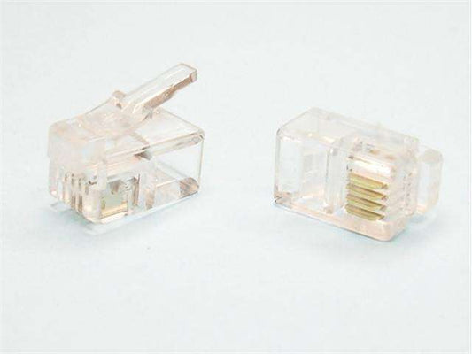 MOD PLUG 4-4USA - Computer Connectors -