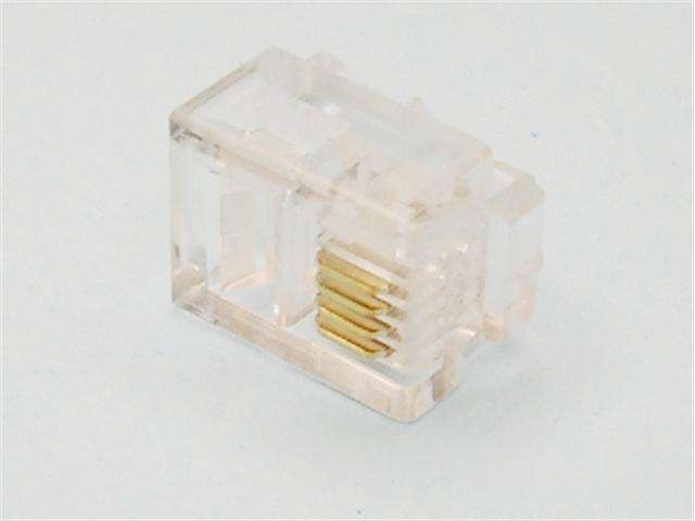 MOD PLUG 6-4USA - Computer Connectors -