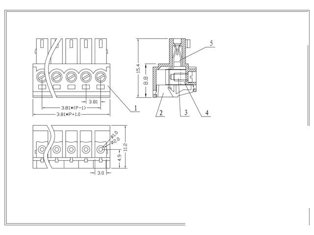 MRT8P3,81 - 6E - Terminals - 