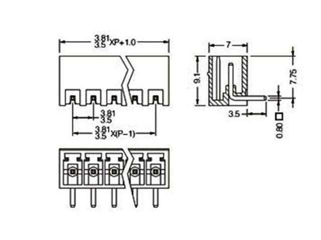 MRT9P3,81-16SQE - Terminals -
