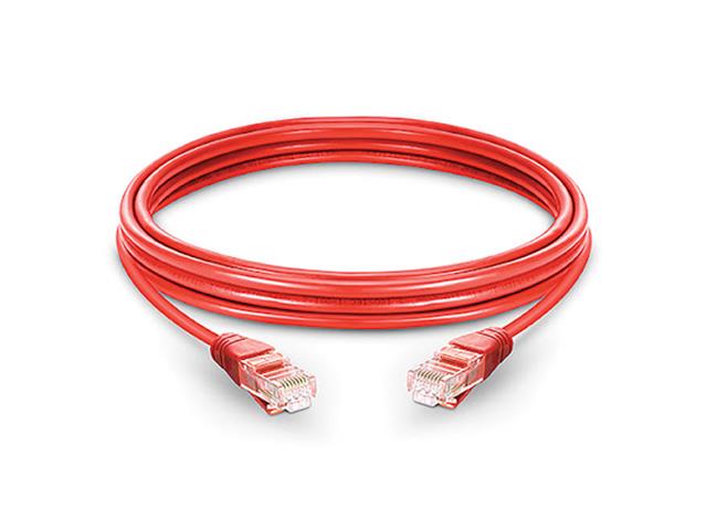 NETWORK LEAD UTP CAT6 0,5M RD - Computer Network Leads - 