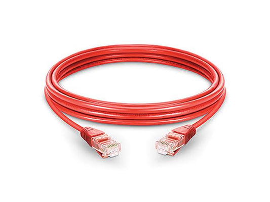 NETWORK LEAD UTP CAT6 0,5M RD - Computer Network Leads - 