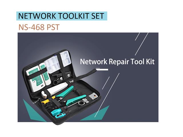 NETWORK TOOLKIT SET NS-468 PST - Tool Kits & Cases -
